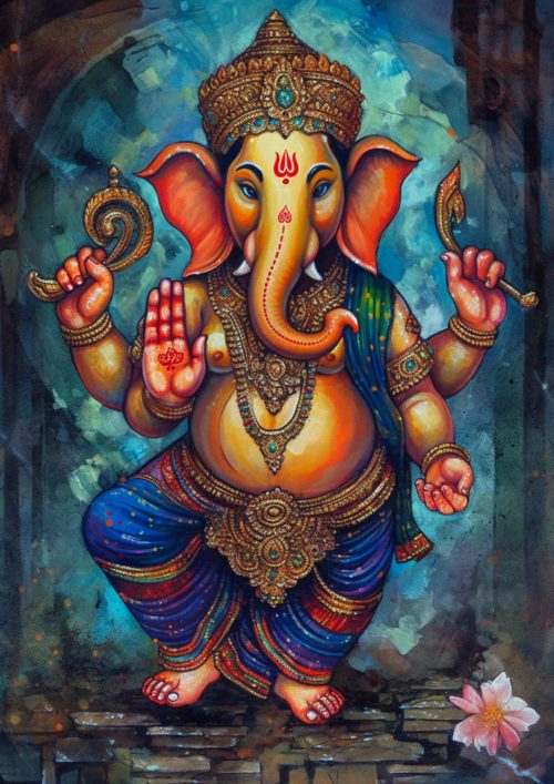 Ganesh bhagwan painting