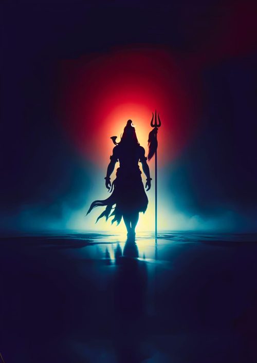 Silhouette of Bhagwan Shiva