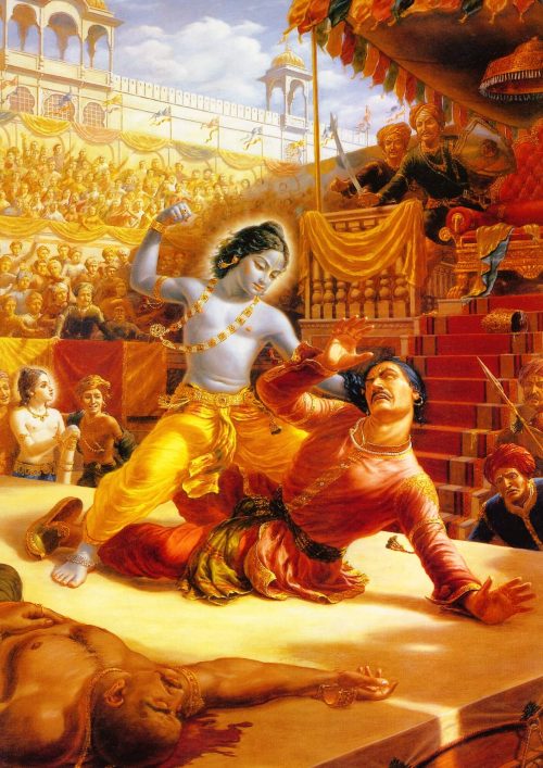 bhagwan krishna killing kansa